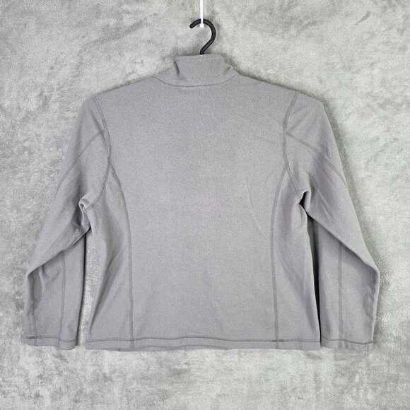 Womens Patagonia Gray 1/4 Zip Fleece Pullover Lightweight 100% Polyester Size M - Picture 4 of 7
